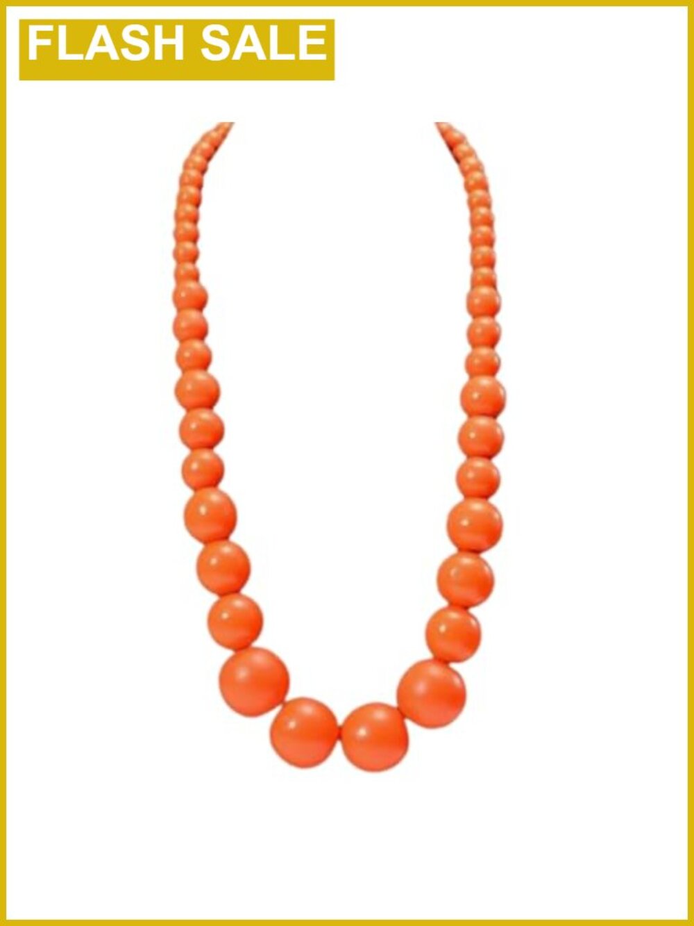 Boho Chunky Wooden Beads Necklace Natural Wood Big Round Beaded Strand Ethnic